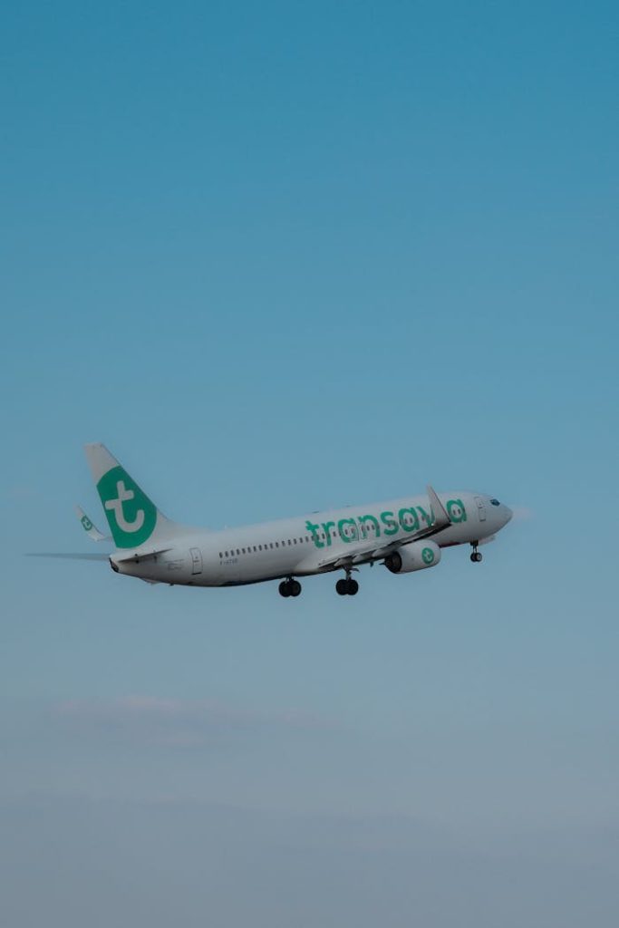 commercial-airliner-flying-in-blue-sky-31205239